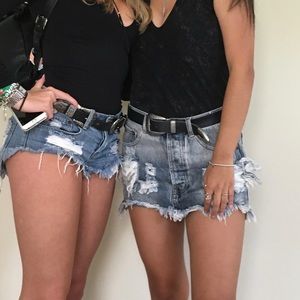 One teaspoon mini denim skirt